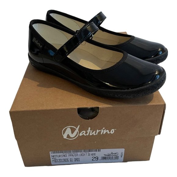Naturino Pavia Mary Jane Ballerinas Patent Strap 12 Girls - Picture 8 of 8